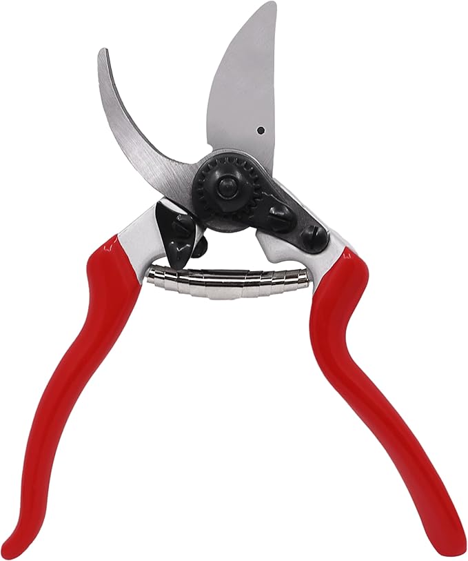 Zenport QZ408-3PK of Pruners, 8.5-inch Angled Head, Ergonomic Forged Bypass Pruner, 3-Pack