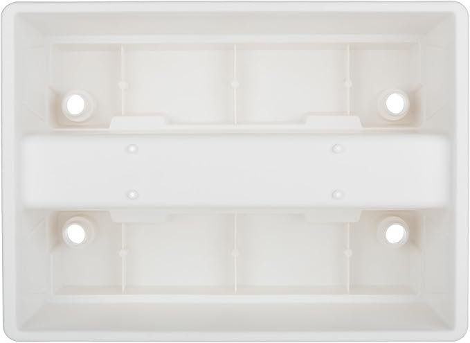 Railing Planter Box 2-Pack - 20.75-Inch Flower Boxes with Removable Drainage Inserts - 6-Gallon Outdoor Planters for Porch, Deck, or Balcony Decor, Fits Rail 3” - 4” by Pure Garden (White)