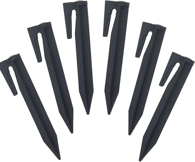 100Pcs 3.3" Plastic Boundary Wire Stakes Lawn Stakes Tent Pegs for Installation Robot Lawn Mower, Pet Fence, Camping Tent, Home Gardening
