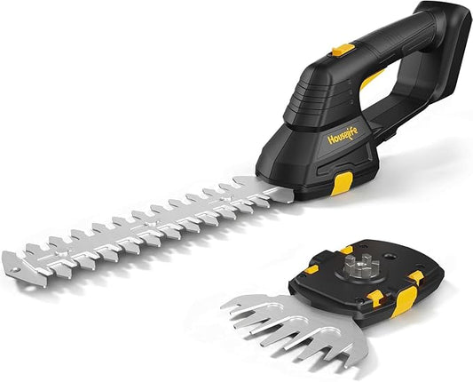 Cordless Hedge Trimmer Compatible with Dewalt MAX 20V Battery, 2 in 1 Handheld Electric Grass Trimmer/Bush Trimmer/Grass Shears for Yard, Garden, and Lawn Care, Powerful & Lightweight (Tool Only)