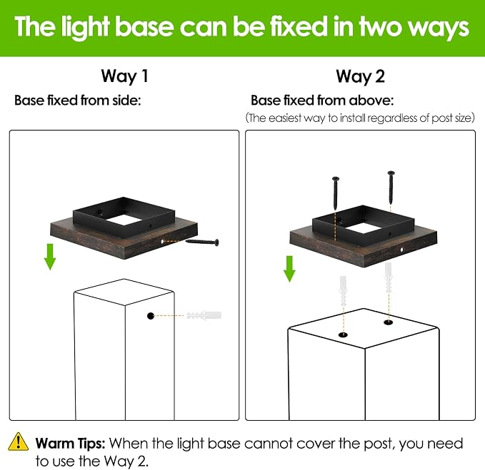 Mlambert 10 Pack Solar Post Lights Outdoor, Waterproof Fence Cap Lights for Deck, 4x4 6x6 Wooden Vinyl Outdoor Light with Shinning Effect, Brown
