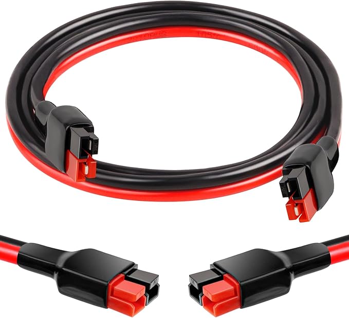 XRDS -RF 10AWG Anderson-Style Extension Cable 3FT, Anderson-Style 30A Connectors, Tinned Copper with PVC Jacket, Power Connect/Disconnect for Solar Panels, RVs, and Battery Systems