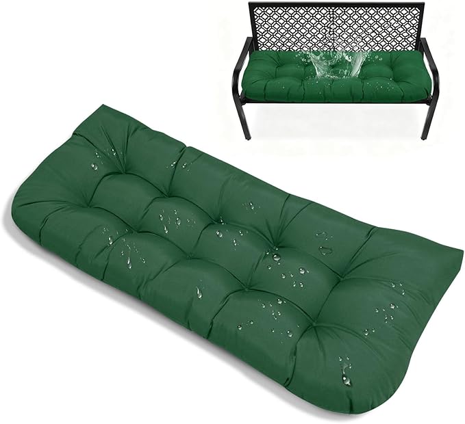 Waterproof Bench Cushion for Outdoor Indoor Green 51x 20in Non Slip Outdoor Bench Seat Cushion for Patio Furniture Graden Swing Chair