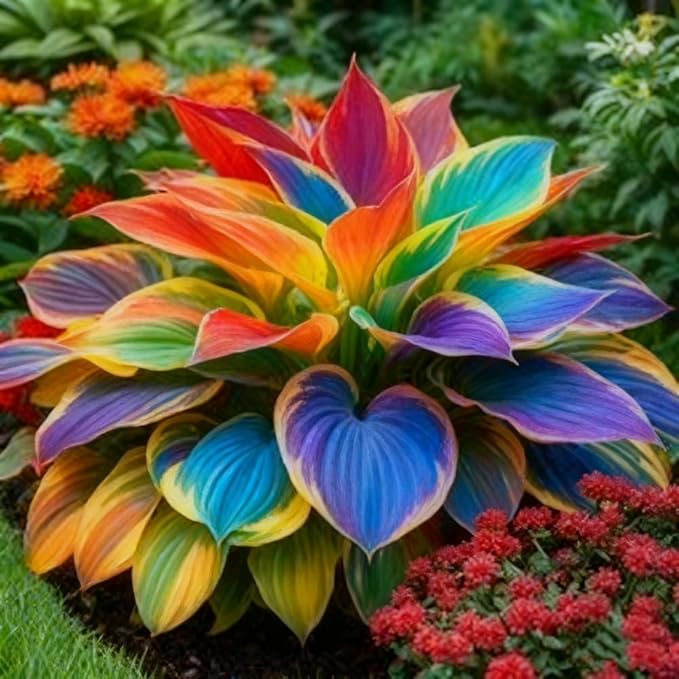302+ Hosta Seeds for Planting Outdoors, Hosta Seeds Shade Plant Seeds Perennial with Large Decorative Leaves,Perennial Ground Cover for Woodland Gardens