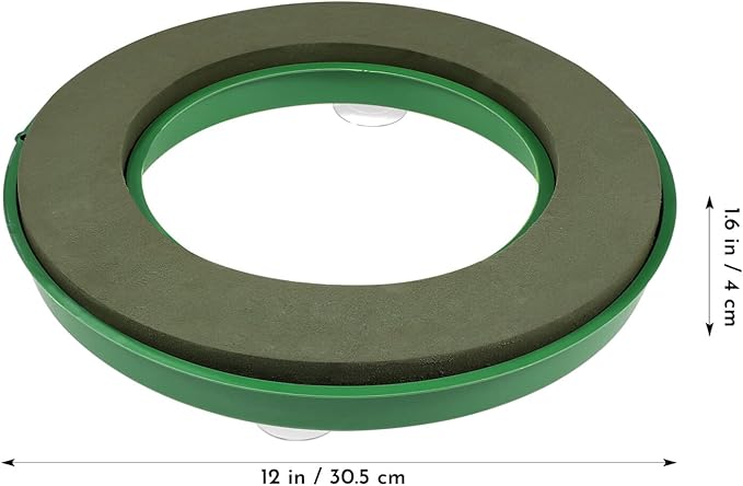 DIYEAH Foam Mud Block Ring - Artificial Floral Arrangement Mud Ring Wet Florist Florist Wedding Car Decor