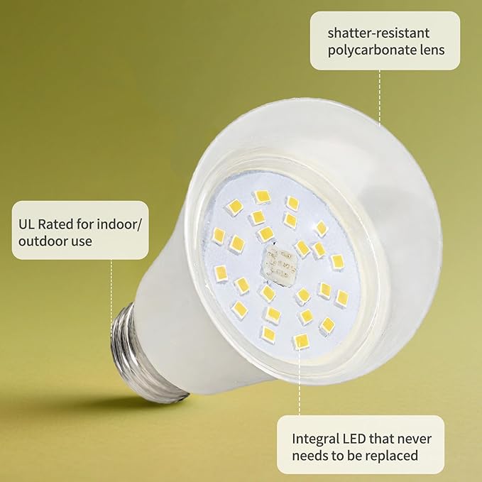 GT-Lite 48 Pack LED Plant Grow Light Bulbs Full Spectrum with 13.09 PPF, A19, E26 Base for Indoor Outdoor Plants