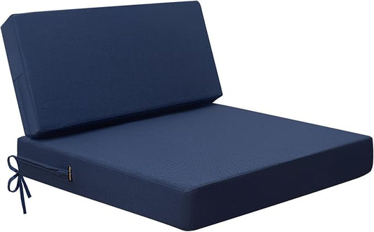 idee-home Outdoor Chair Cushions for Patio Furniture, Outdoor Seat Cushion | Waterproof Couch Hampton Bay Deep Seat Replacement Chair Cushions for Garden Backyard Deck 26.5 x 26.5