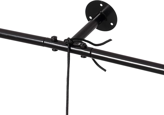 Gardenised Decorative Metal Hanging Planter with Tree Pots for Flowers, White and Black - Small