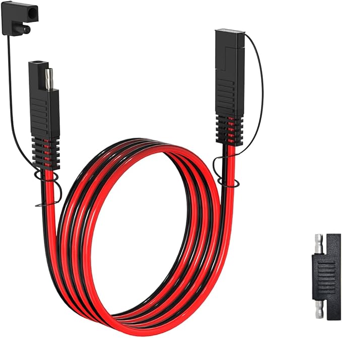 ELFCULB 10AWG 6FT SAE Extension Cable 3/6/10/20/35/50FT Quick Disconnect Wire Harness with SAE Connector for Automotive RV Battery Solar Panel
