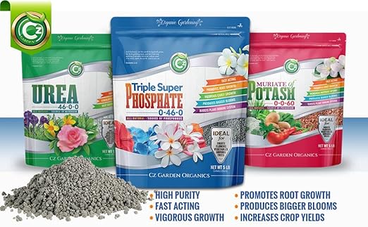 Triple Super Phosphate 0-46-0 Fertilizer - Made in USA - Bloom Booster - TSP Pure Phosphorus Plant Food for Indoor/Outdoor Plants and Flower Gardens - Fruit, Vegetables, Holistic Herbs, Trees & More!