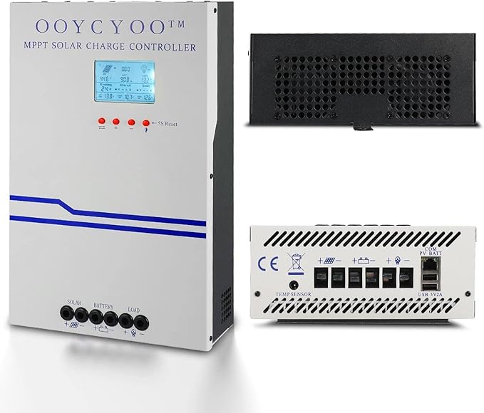 100 Amp MPPT Solar Charge Controller 48V 36V 24V 12V Auto,PV 150V Max Input Solar Panel , 100A Solar Panel Regulator Max Input Power 5000W, for AGM Sealed Gel Flooded Lithium Battery