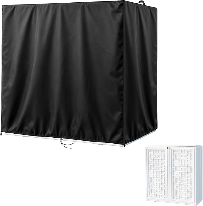Kasla Storage Cabinet Cover, Outdoor Chest Storage Waterproof Cover, Weatherproof Cabinets Covers for Kitchen Patio Garden Backyard - 35"Lx15"Wx37"H