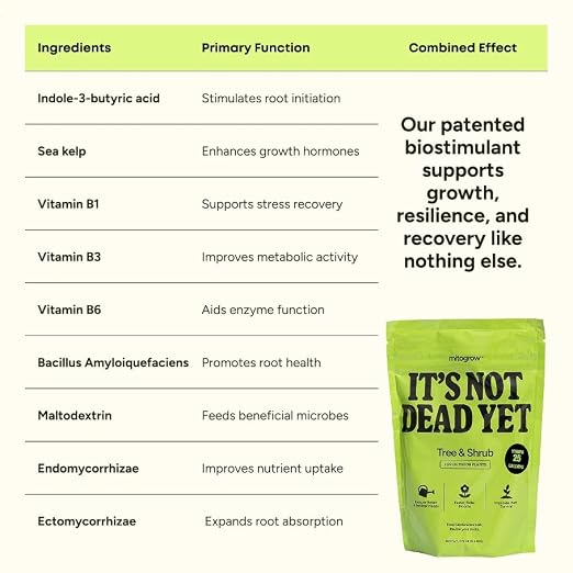 Tree & Shrub - It’s Not Dead Yet mitogrow Patented Powder Formula, Makes 25 Gallons
