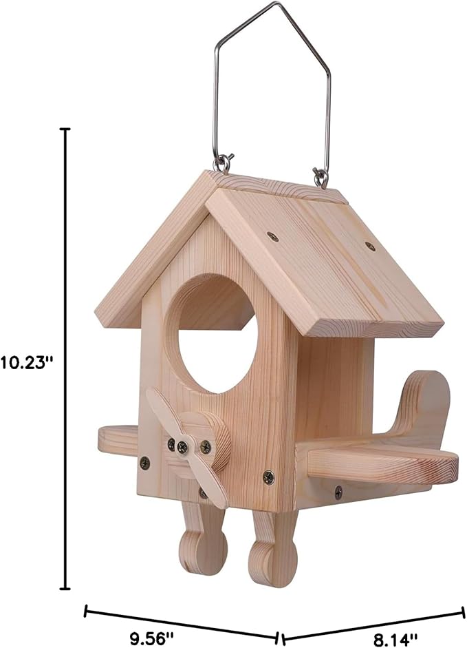 SISTERBIRD Premium Wooden Bird Feeder Kit, Build it Yourself Bird Feeders for Outdoors, Hanging Bird Feeder Kits for Adults to Build, Woodworking Adult Crafts & DIY Kits