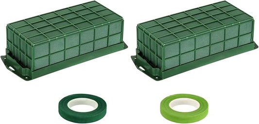 PATIKIL Floral Foam Cage Flower Holder, 4 Pcs Rectangle 12x5x3 Inch Cage Floral Foam for Flower Arrangement Table Centerpiece