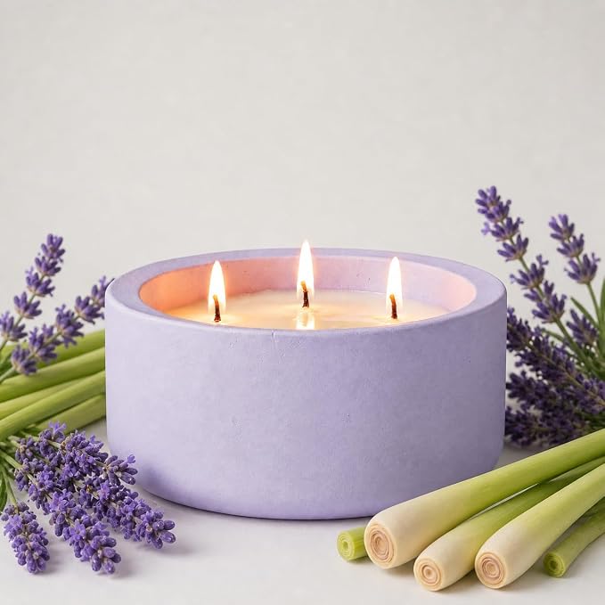 Scented Candles for Home Scented, Non Toxic Soy Candle for Women & Men, Matte Ceramic Jar Perfect Luxury Home Fragrance, Elegant Décor & Gift