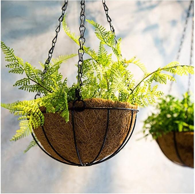 Coco Liners for Planters Round Basket Shaped Coconut Fiber Replacement Liners (4, 18 Inch)