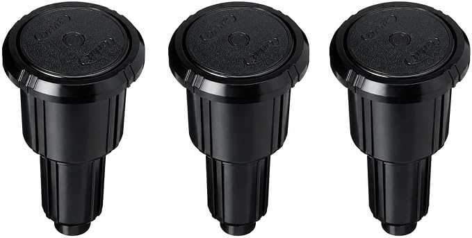 Orbit 55201 Pulse XL Pop-Up Impact Rotor Sprinkler, Waters up to 45 Foot Radius with Fully Adjustable Spray Patte2rn, Black (3-Pack Pulse XL Pop-Up)