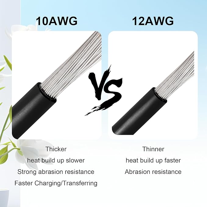10AWG Solar Panel to SAE Adapter Cable 10FT SAE Connector Battery Cable PV Solar Extension Wire with SAE Polarity Reverse Adapter for RV Caravan Solar Panel Battery Charger
