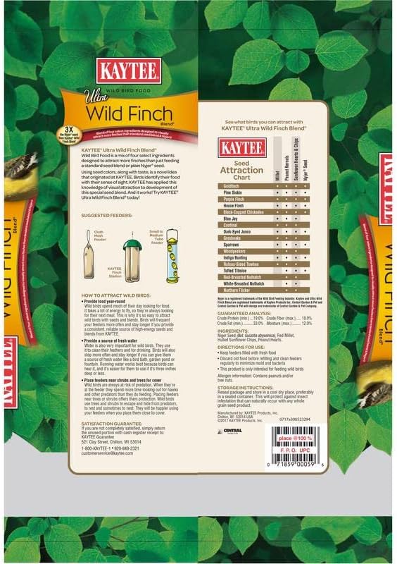 Kaytee Ultra Wild Finch Wild Bird Food Nyjer 5 lb. - Case of: 1