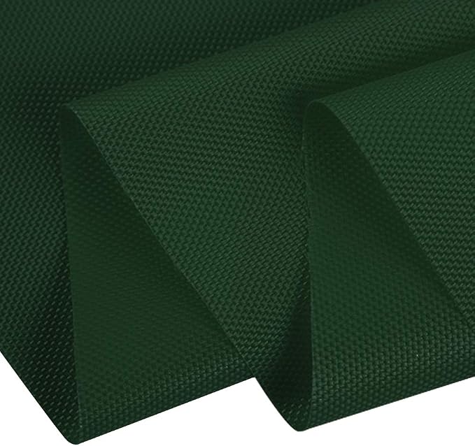 Waterproof Canvas Fabric by The Yard 58" W 600D Upholstery Polyester Material Indoor Outdoor Water Resistant Fabric for Chair Cushion Furniture Cover Sewing DIY Cloth, 2 Yards Green