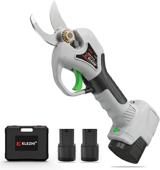 Electric Pruning Shears 1inch Cutting Diameter, 16.8V Professional Cordless Battery Powered Tree Branch Pruner with 2000mAh Batteries for Branch, Fruit Plucking and Tree Trimming
