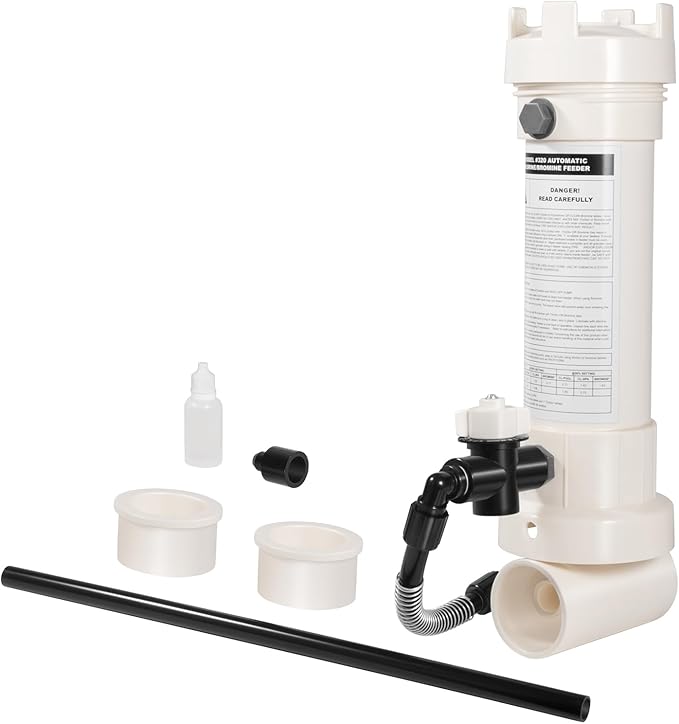 R171096 Pool Chlorinator, 320 Automatic in-Line Chlorine/Bromine Feeder Compatible with Rainbow 320, Upgraded Replacement for R171096 Chlorinator for Pools and Spas, for 6,500–70,000 Gallons