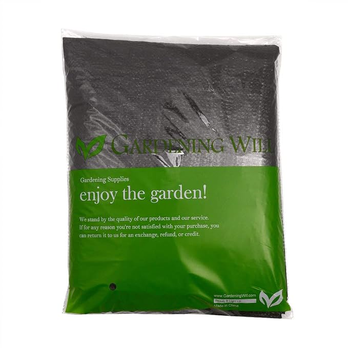 8Ft x 50Ft Garden Landscape Ground Cover Weed Barrier 3oz Heavy Duty Polyethylene Woven Weed Block Gardening Mat