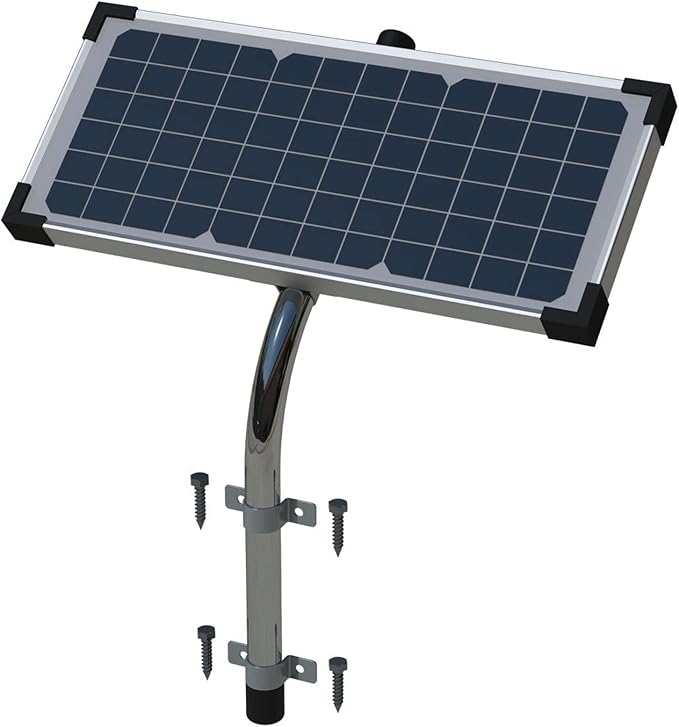 Ghost Controls Premium 10-Watt Monocrystalline Solar Panel for Automatic Gate Opener Systems (1. 10W Monocrystalline)
