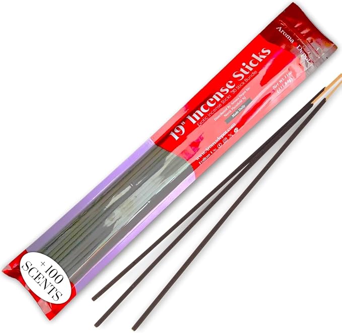 Aroma Depot 19'' Fruit Loop Most Exotic Incense Sticks. One Bundle Approx 27 to 30 Sticks, Jumbo 19 inch Long, Natural 19'' Extra Large Incense Sticks. Burns for 3 to 4 Hours Each. Long Lasting