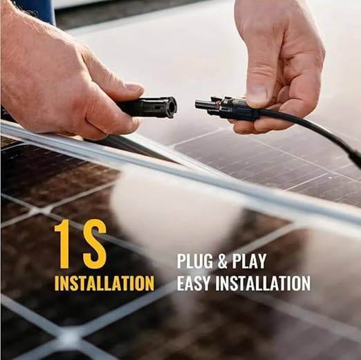 Solar y connector ,Solar Panel Connectors, 4 to 1 Splitter,Y Branch Connectors 1 to 4 Solar Adapter Cable Plug Tool (M/FFFF,F/MMMM) 1500V, 4 Way Parallel, 12/10 AWG ，(Red-Black)length:19.9in(2pcs)