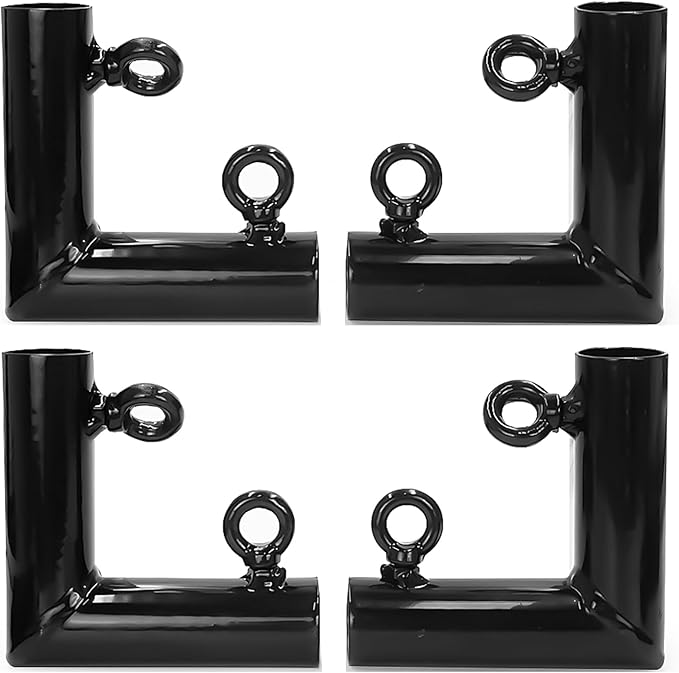 Aoneky 1'' Corner Canopy Fitting Couplers Kit - Fits 3/4" EMT - Frame Carport Connectors (4pcs L-Shaped Fittings)