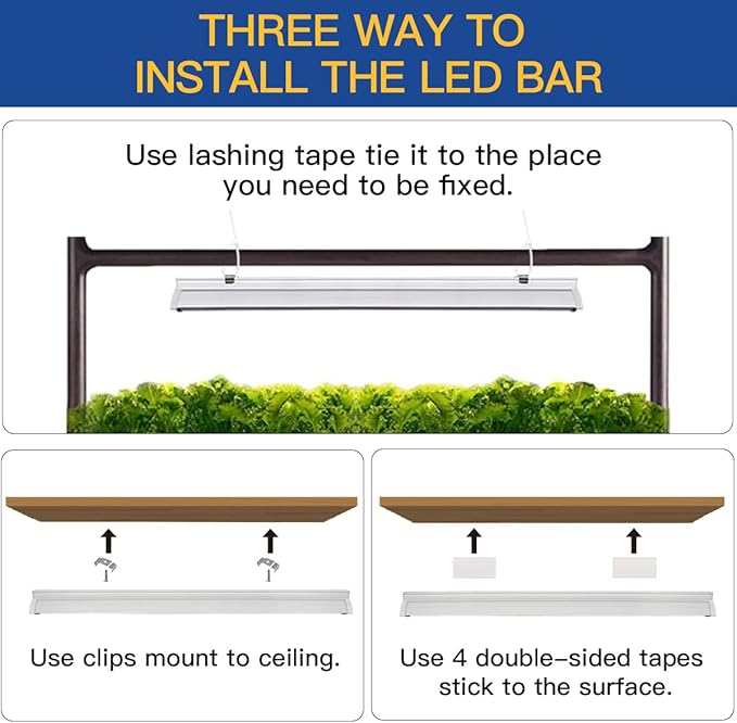 GYTF T5 LED Grow Lights, 204pcs Bulb 5000K White Full Spectrum Plant Light Strips for Indoor Plants, Shelves Greenhouse Seedling, End-to-End Connectable with V-Shaped Reflector
