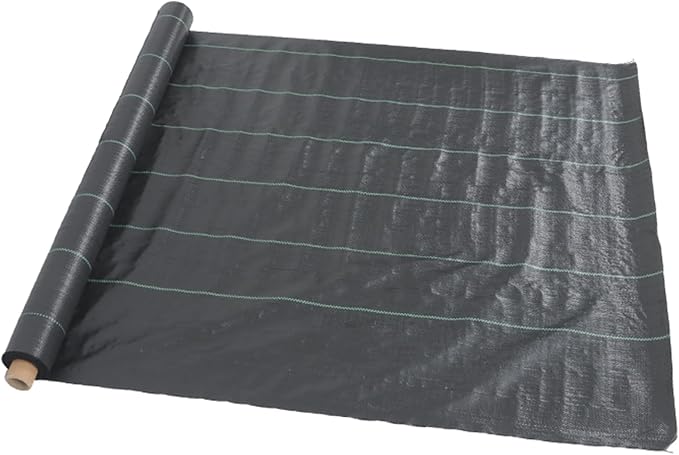 findmall 4ft x 100ft Garden Weed Barrier Fabric Multi Size Plastic Roll Cloth Water Permeable
