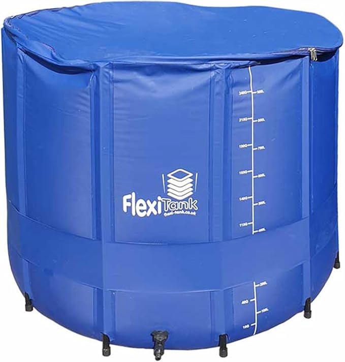 FlexiTank Collapsible Reservoir Water Tank Water Storage Barrel Container Portable for Garden Plants Gardening Greenhouse (265 gallons)