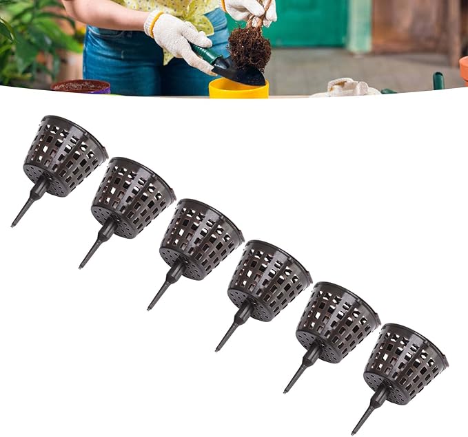 Bonsai Fertilizer Cups, 100PCS Plastic Mesh Basket with Lid Garden Nutrition Box Tools for Succulents and Orchids – Large Size for Easy Plant Feeding, Indoor Ou