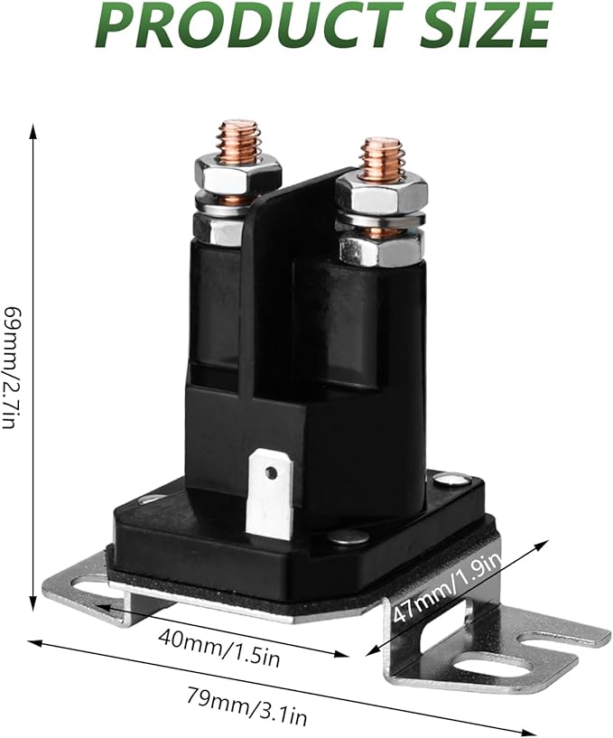 Starter Solenoid 12V for B&S 691656 555375GS 790951 Trombetta 812-1201-211-05 812-1201-211-06 Lawn Mower