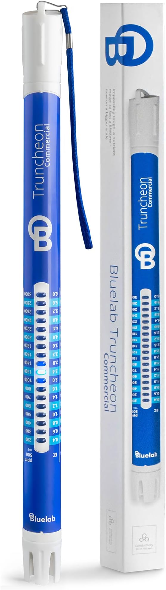 Bluelab TRUNCOMV2 Commercial Truncheon Nutrient Meter with Increased Measurement Range, Digital Conductivity (TDS, EC, ppm 500, ppm 700, CF) Tester in Water, Tool for Hydroponic System and Plant Grow