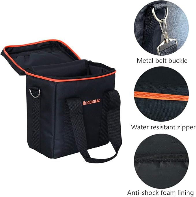 EnginStar Carrying Case Storage box 300W Power Station,Travel Business Lunch Bag, Shockproof Universal Compatible for Portable Power Station, Picnic Camping Wild Fishing Hunting
