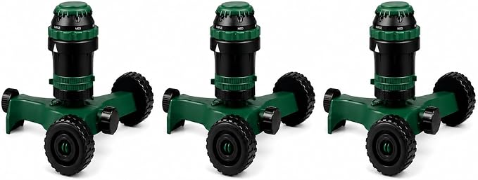 3-Pack Orbit H2O-6 Gear Driven Sprinkler with Wheels 58572N (3 Total Sprinklers)