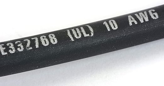 TEMCo 10 AWG Solar PV Wire, 500 ft Black, Bare Copper, Made in USA