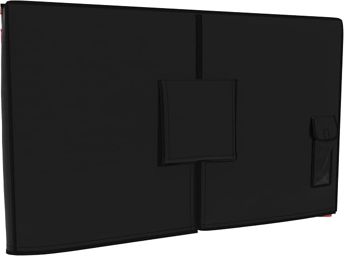 Outdoor 32" TV Set Cover,Scratch Resistant Liner Protect LED Screen Best-Compatible with Standard Mounts and Stands (American Flag)