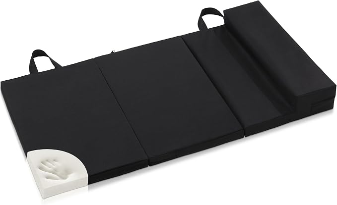 BALAPET Thick Supportive Foam Mechanical Mat to Lay On with Pillow, Waterproof Portable Mechanic Pad for Working Under Car with Carrying Handles,Suitable for Garage, Picnicking, Gardening