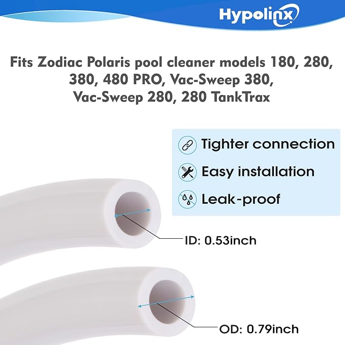 Polaris Compatible Pool Cleaner Hose Replacement – Gen2 30 Ft Feeder Hose for Polaris 280 380 180 & D45 – Tangle-Free Design (Not for 360)