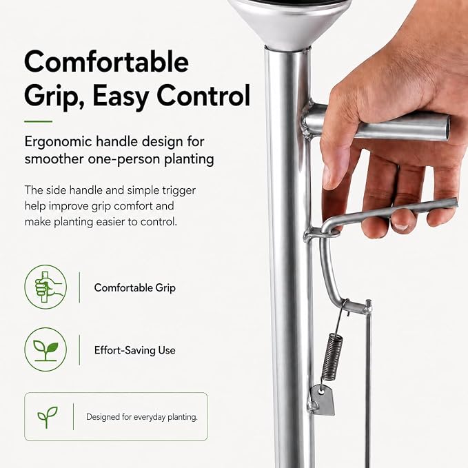 Seed Sower Gardening Tools Fertilizer Applicator Manual Seeder Vegetable Seeder Planter,Sowing and Fertilization,for Agriculture Garden