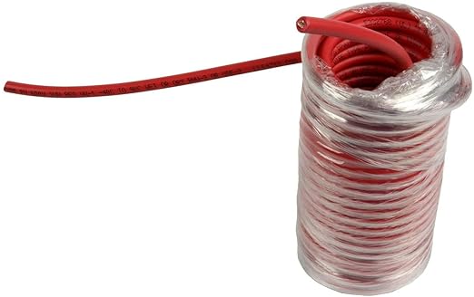 TEMCo 10 AWG Solar PV Wire, 30 ft Red, Bare Copper, Made in USA