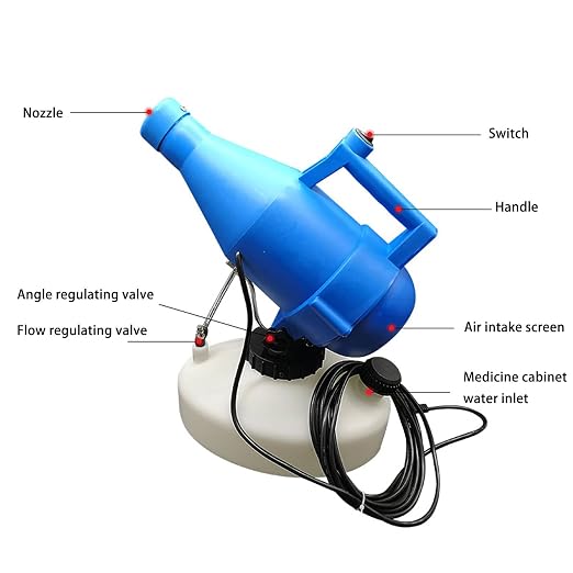 Electric Ulv Portable Fogger, 1400W 4.5L Adjustable Mist, Cold Atomizer for Hotel School Restaurant Disinfection