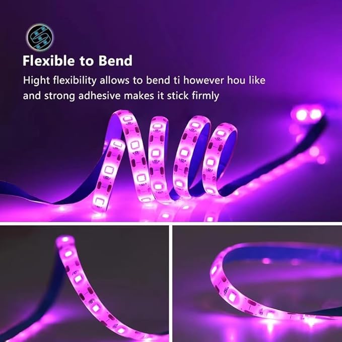 LED Grow Light Strips,Waterproof Full Spectrum Plant Grow Light, USB 6.56ft 120LEDs, Flexible Growing Lamp for Indoor Plants Succulents Hydroponics Greenhouse Gardening