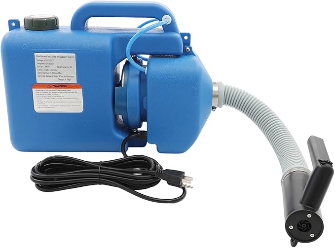 8L Electric ULV Fogger Machine - 1200W Portable Fogger Sprayer Machine for Home Indoor & Outdoor - Electric Atomizer Sprayer for Disinfection, Pest Control