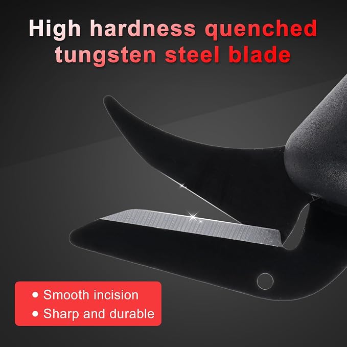 Cordless Scissor with 3pcs Replaceable Blades, Power Shears with 4.2V 2000mAh Rechargeable Lithium-Ion Battery for Fabric Leather Carpet Plant Stems Rigid Cardboard PVC Plastic Board